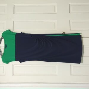 Chaps Blue and Green Dress in size XL